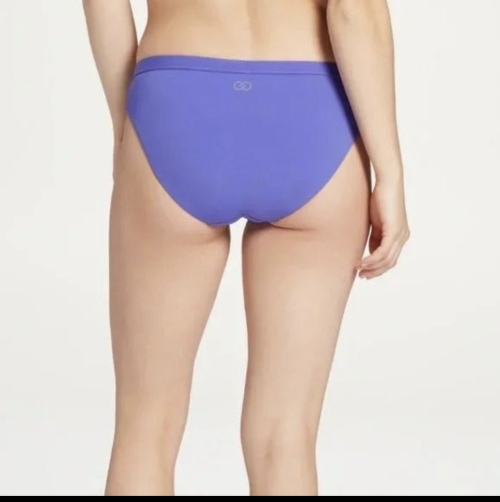 Calia Wide Banded Blue Violet Bikini Bottoms